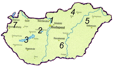 Map of Hungary