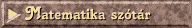Matematika szotar